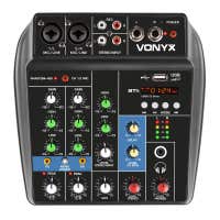 Vonyx VMM100 Table de Mixage DJ 4 Canaux - Avec Récepteur Bluetooth. Disponible chez Sono Matériel - Vue 1
