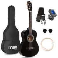 Max SoloArt Pack Guitare Classique Junior 3/4 - Noire, Enfant 8 à 12 ans. Disponible chez Sono Matériel - Vue 1