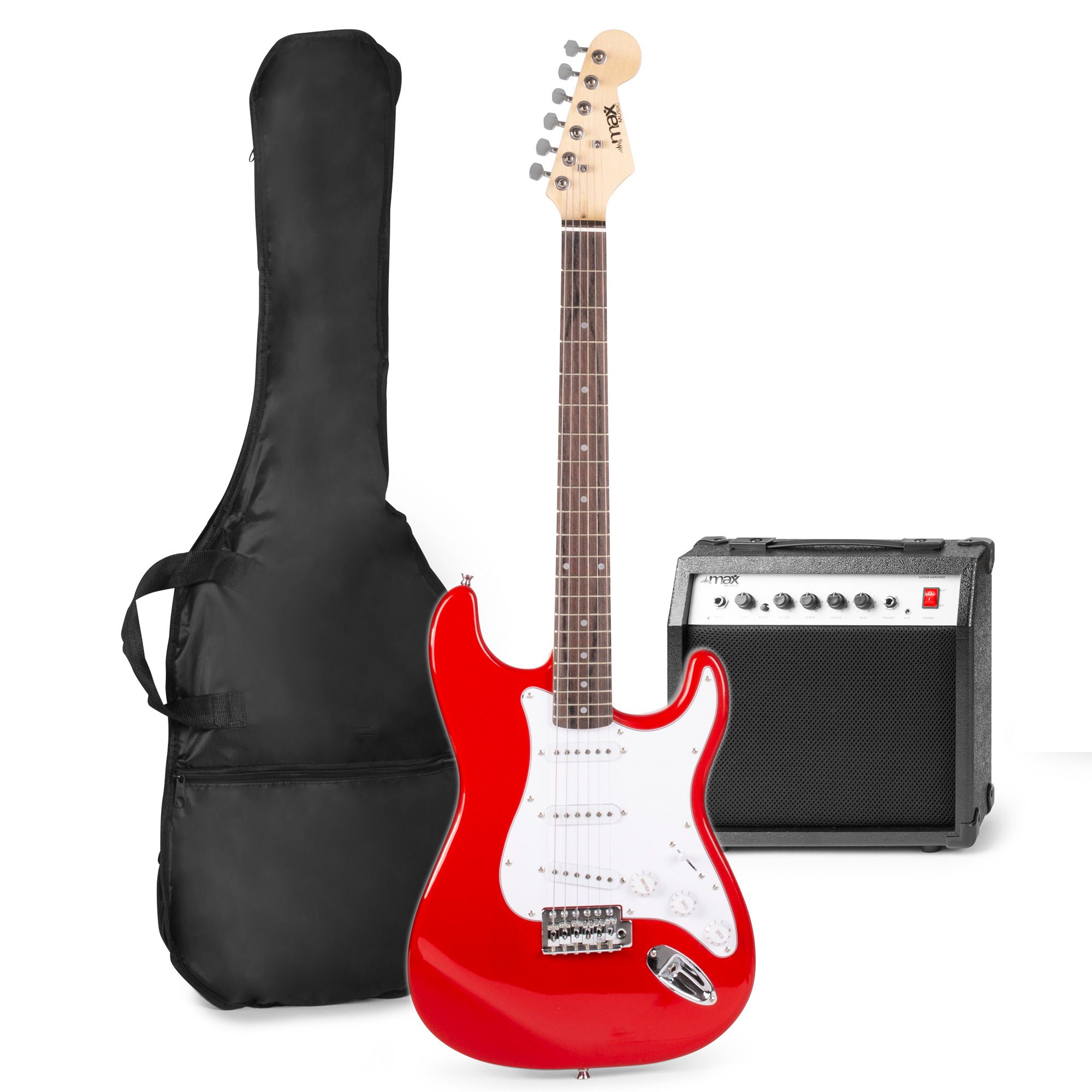 MAX Pack guitare électrique GigKit avec amplificateur 40 Watts - Rouge