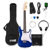 MAX GigKit Junior – Guitare Électrique Enfant 3/4 Bleue Ampli 20W. Disponible chez Sono Matériel - Vue 1