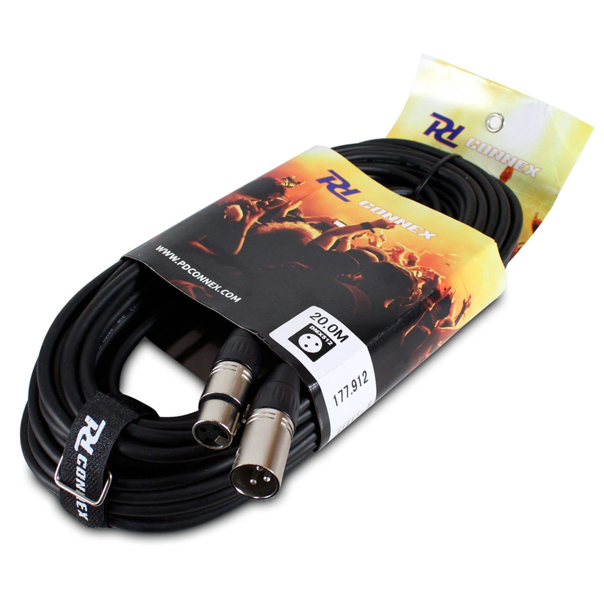 Câble DMX 3 Broches – Accu-Cable – 25 Pieds (7,62 M) – Mâle/Femelle – Occasion