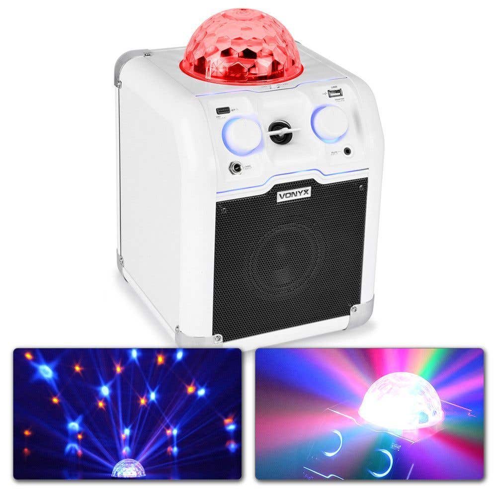 SBS50W Enceinte avec Boule LED RGB - Blanche