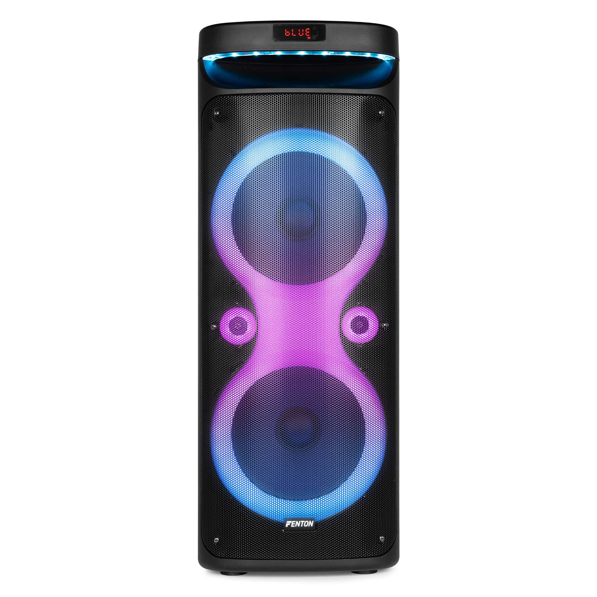 Fenton Track610 - Enceinte Portable Bluetooth Lumineuse - 240 Watts, Autonomie 10H