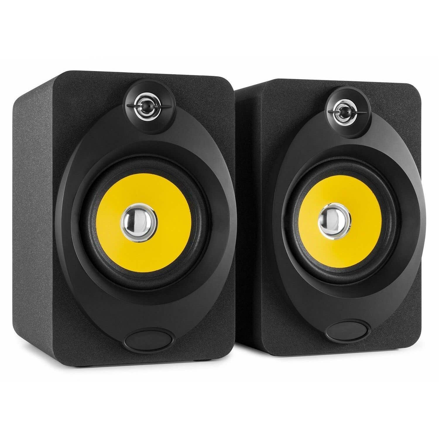Vonyx XP50 - Paire d'Enceintes de Studio 5,25”, 100 Watts, Bluetooth, USB