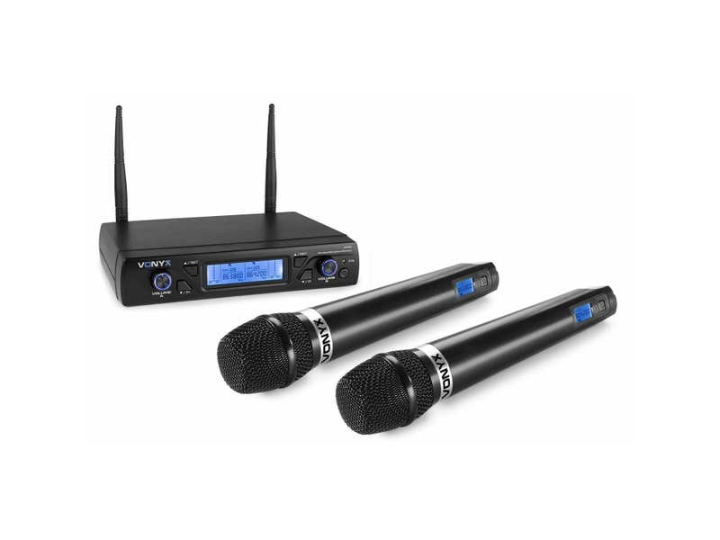Lot de 2 Microphones sans Fil avec récepteur sans Fil, Professionnel Lot de 2 Microphones sans Fil avec récepteur sans Fil, Professionnel
