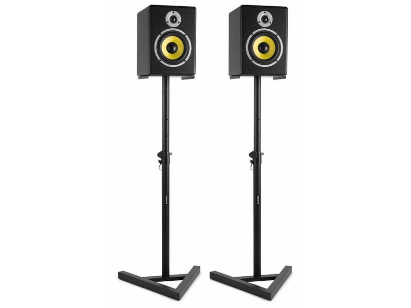 Vonyx SMS20 Set De 2 Pieds Pour Moniteur Studio - Réglables En Hauteur Jusqu'à 115cm