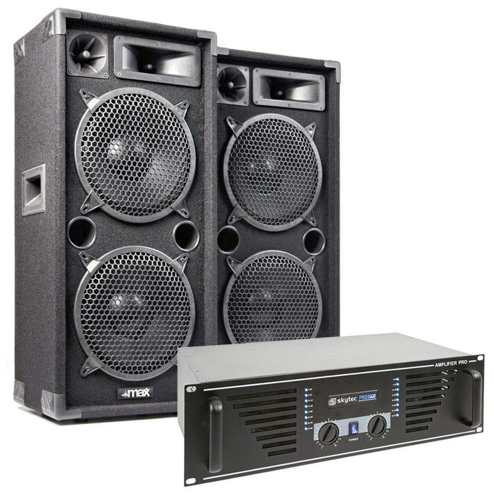 MAX "Dark Night 210" Système de Sonorisation - Kit Sono DJ - 2000W. Disponible chez Sono Matériel - Vue 1