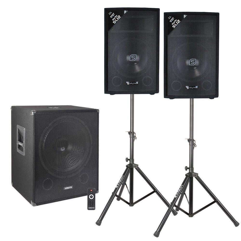 Vonyx actieve 2.1 Bluetooth / DJ geluidsinstallatie - 1600W