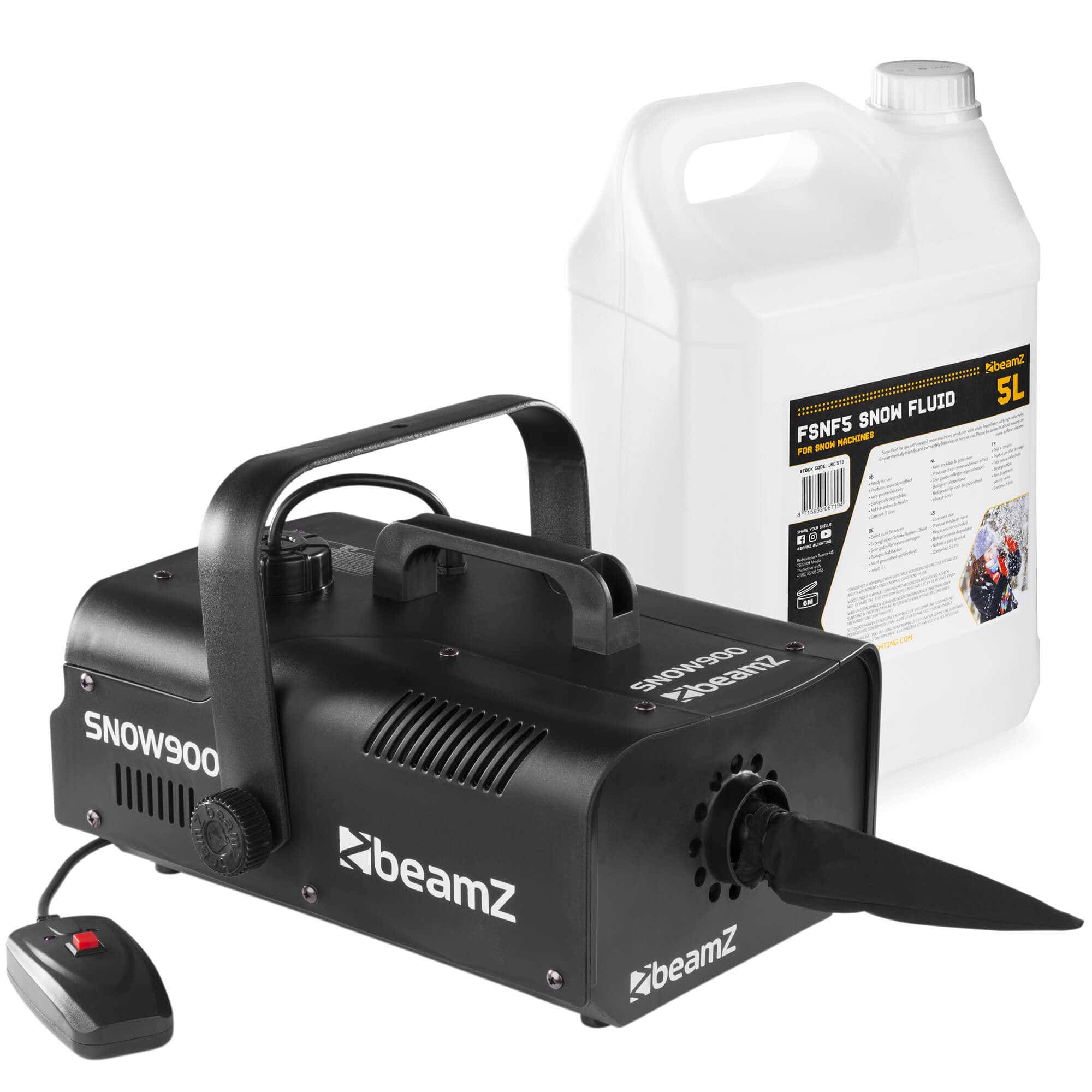 BeamZ SNOW900 - Machine à Neige 900 Watts avec Liquide 5L. Disponible chez Sono Matériel - Vue 1