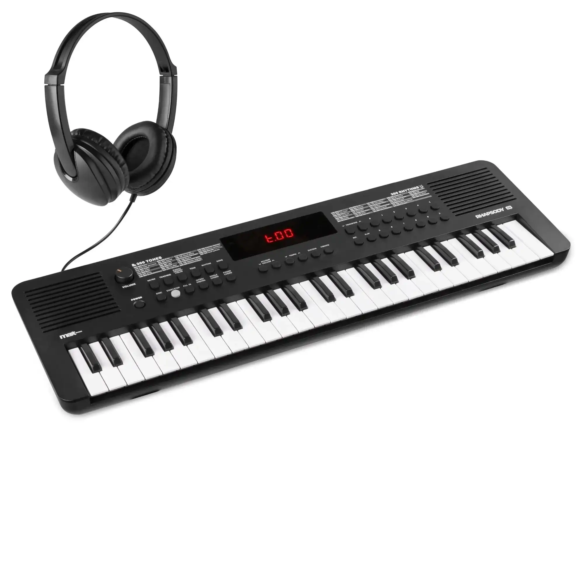 Max Rhapsody49 Clavier Électronique 49 Touches avec Casque