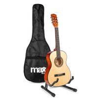 Max SoloArt Pack Guitare Classique Junior 3/4 avec Support - Érable, Enfant 8 à 12 ans. Disponible chez Sono Matériel - Vue 1