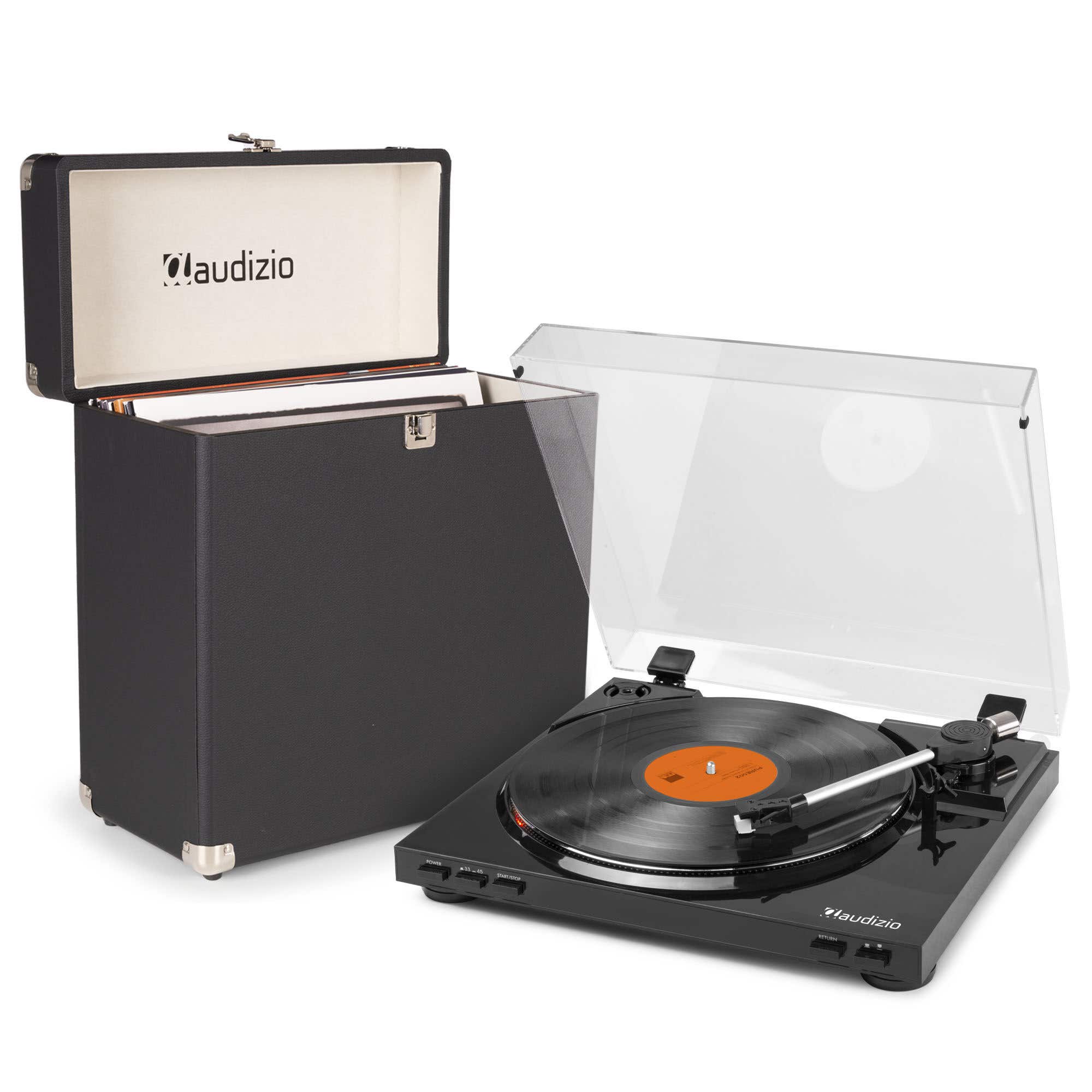 Pack Audizio RP310 Platine Vinyle avec un Étui de Rangement Audizio RC32 - Noir