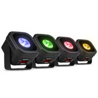 Pack de 4 BeamZ BBP12 - Uplight LED RGBAL 12W Sans Fil IP65 avec W-DMX | Filtres Frost Magnétiques Intégrés. Disponible chez Sono Matériel - Vue 1