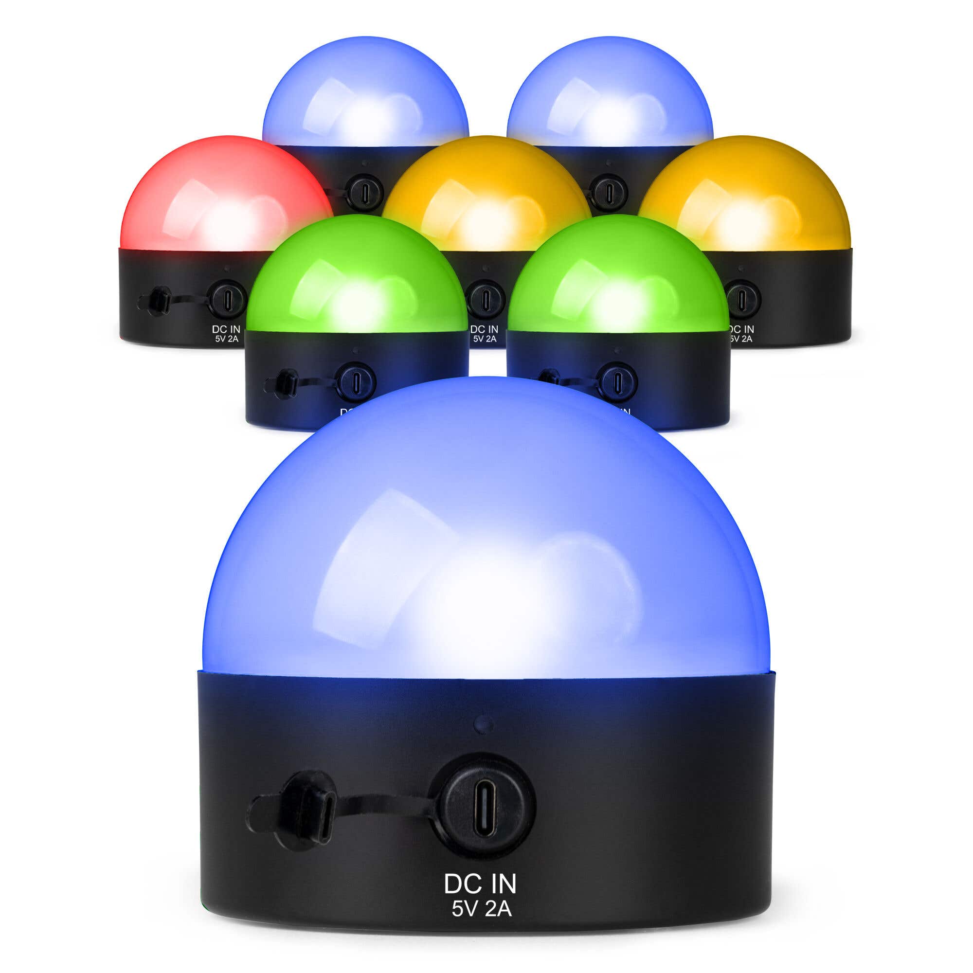 Pack - 8 BeamZ BTL32 - Lampes Magnétiques de Table RGBW WDMX Rechargeables - Éclairage Pro