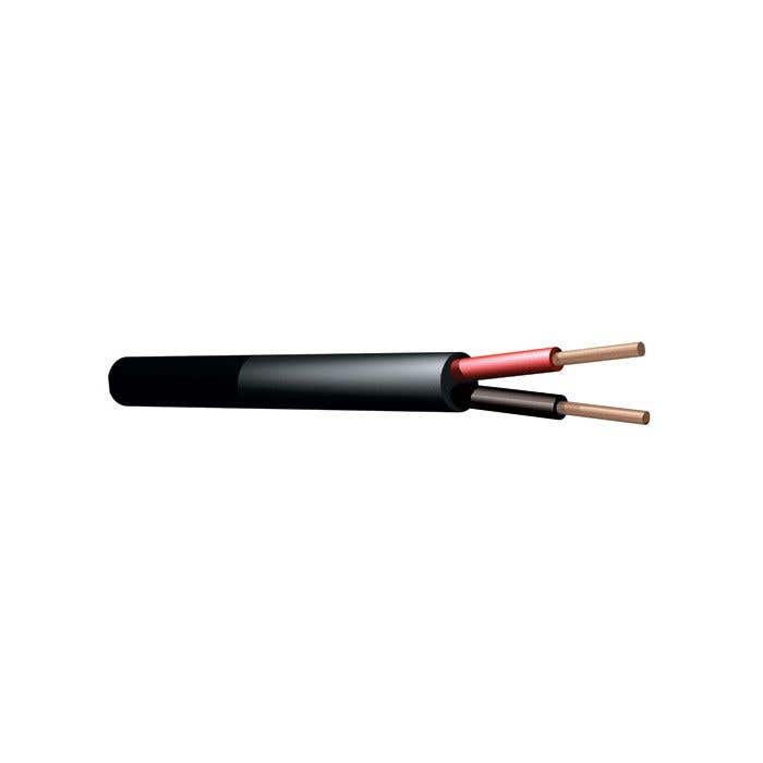 PD Connex RX10 - Câble Haut-Parleur 2x 1,5mm² - Bobine de 50 Mètres - Noir