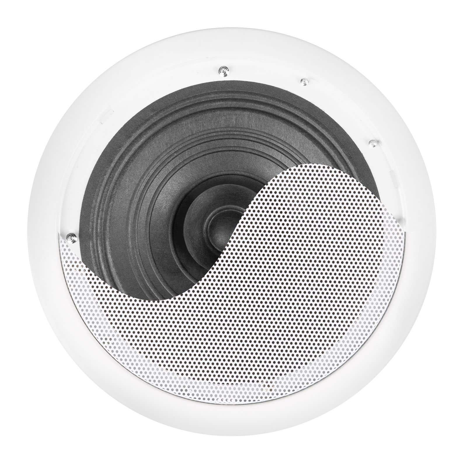 Power Dynamics CSF5 - Enceinte Plafond avec Grille de Protection 100V - Blanc