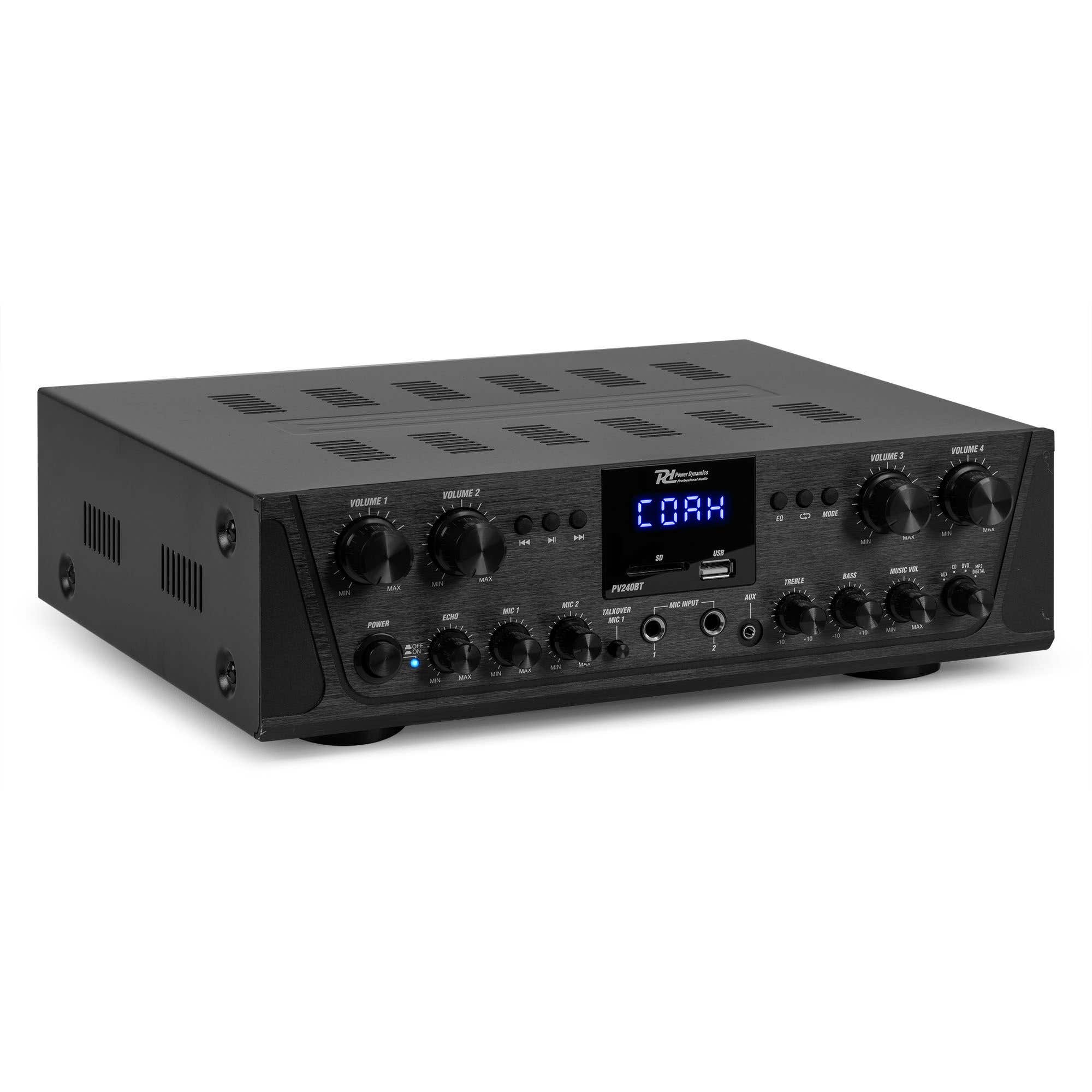 Power Dynamics PV240BT Amplificateur Audio 4 Zones