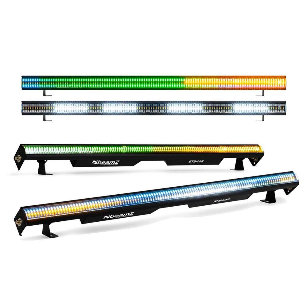 BeamZ STB448 – Kit de 4 Barres LED Stroboscopiques RGBAW 448 LED avec DMX