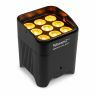 BeamZ Pro BBP59 - Projecteur d'ambiance avec Batterie Remplaçable - IP65 - 9 x 12 W