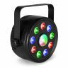 Fuzzix PLF15 Projecteur Party Par RGB DMX - 9 LEDs de 2W et 1 LED 6W avec Télécommande 