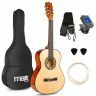 Max SoloArt Pack Guitare Classique Junior 3/4 - Bois Naturel Clair, Enfant 8 à 12 ans