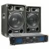 Skytec Kit Complet SPL 700 - Enceintes 700W avec Amplificateur