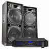 MAX215 - Kit Sono DJ et Amplificateur Bluetooth 1000 Watts