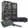 MAX212 Kit Sono DJ, Amplificateur et Table de Mixage - 2800W