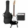 Max GigKit - Guitare Électrique Pack Débutant Ampli 40 Watts et Stand - Noire