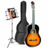 Max SoloArt - Guitare Acoustique Classique Pack Débutant avec Pupitre - Sunburst