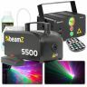 BeamZ S500-P - Machine à Fumée en Plastique avec Liquide et 2 Lasers et Gobo