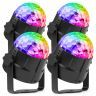 Fuzzix Tornado - Pack de 4 Boules Disco Lumineuses RGB