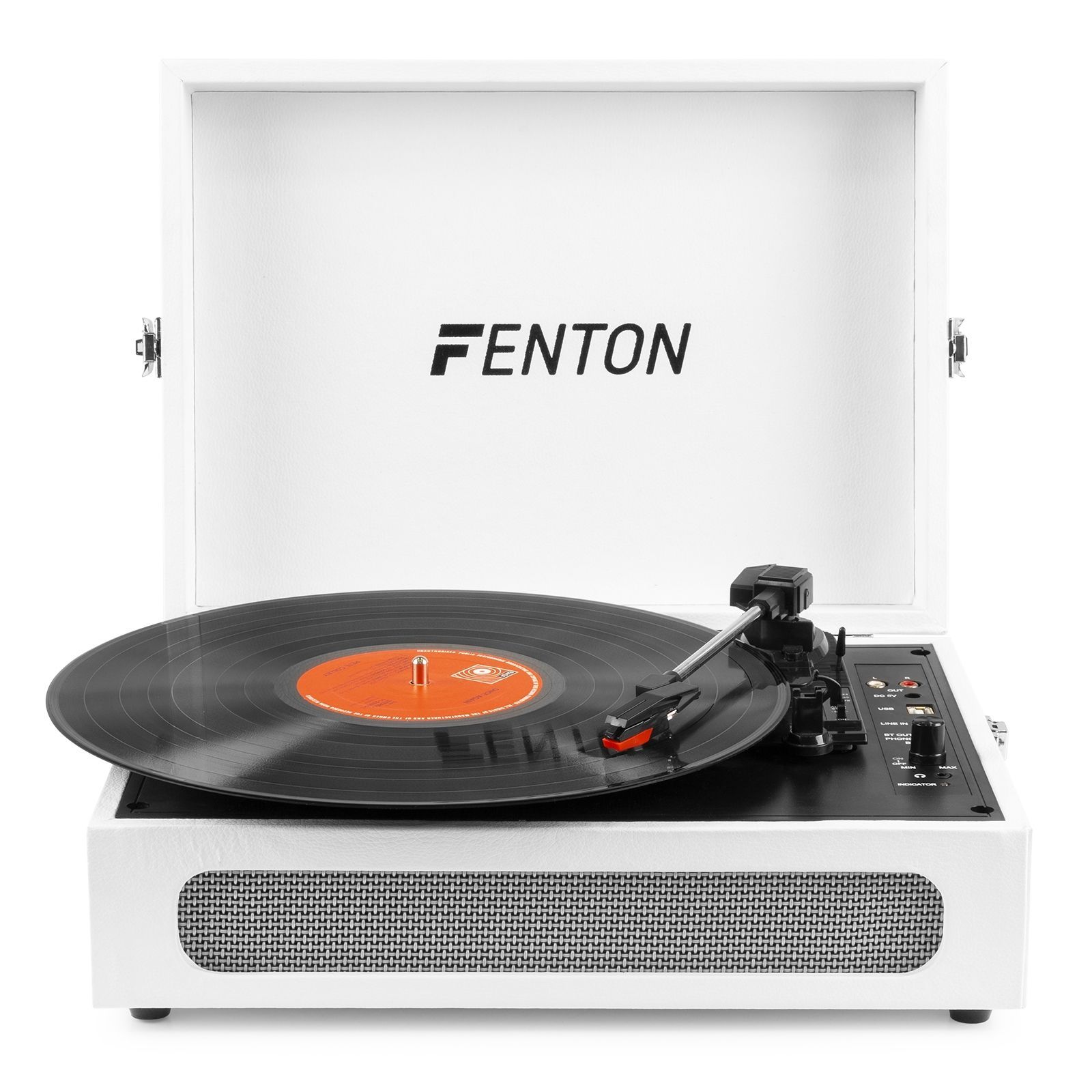 Platine vinyle portable avec Bluetooth gris VOYAGEUR