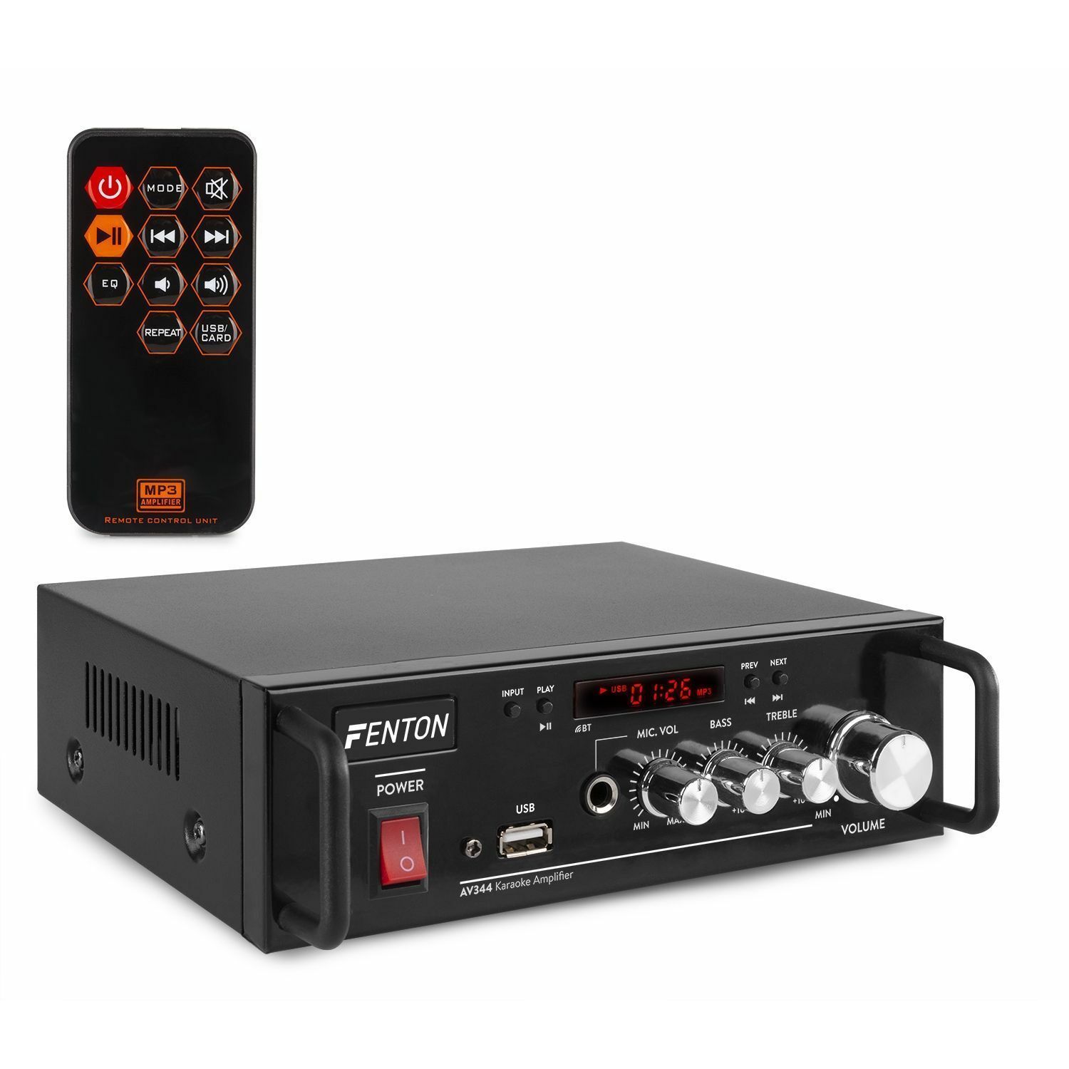 Fenton AV100BT 2 x 50 W ampli hi-fi stéréo avec fonction k