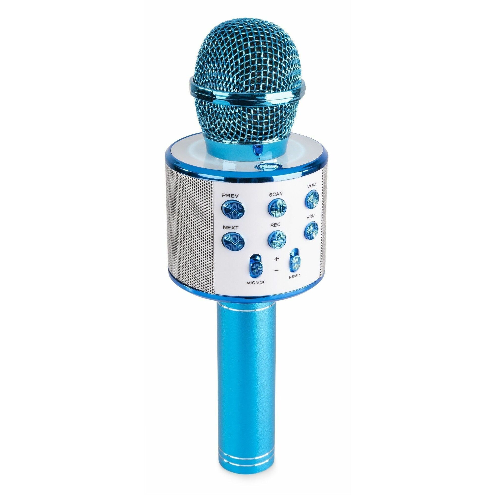 Micro de karaoké Max KM01 2-en-1 : enceinte Bluetooth & lecteur