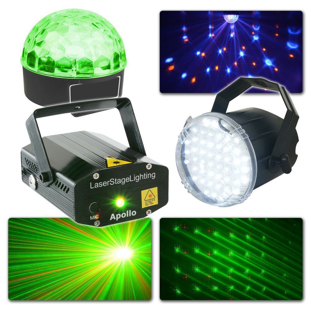 Projecteur laser à faisceau lumineux LED RVB, stroboscope à distance DMX,  effet de lumière noire de