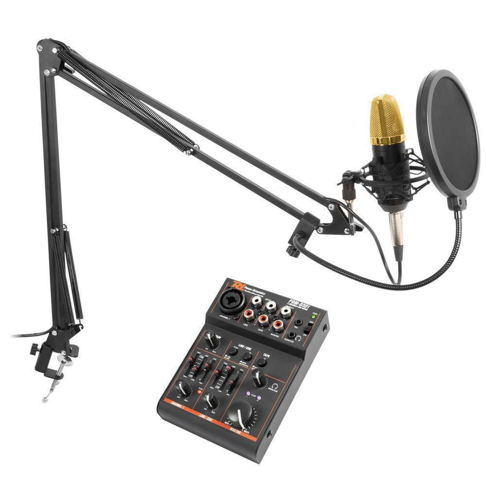 Studio Portable Mini 3.5mm Stéréo Studio Discours Mic Audio