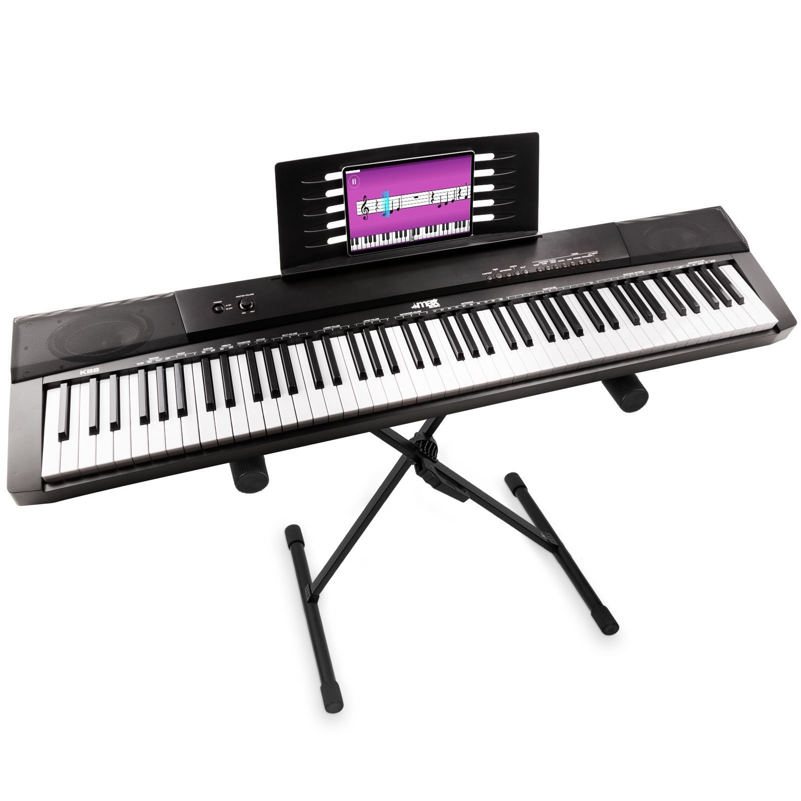 Professionnel Support Pour Clavier Piano Synthétiseur Stand Pied Double  Barres X