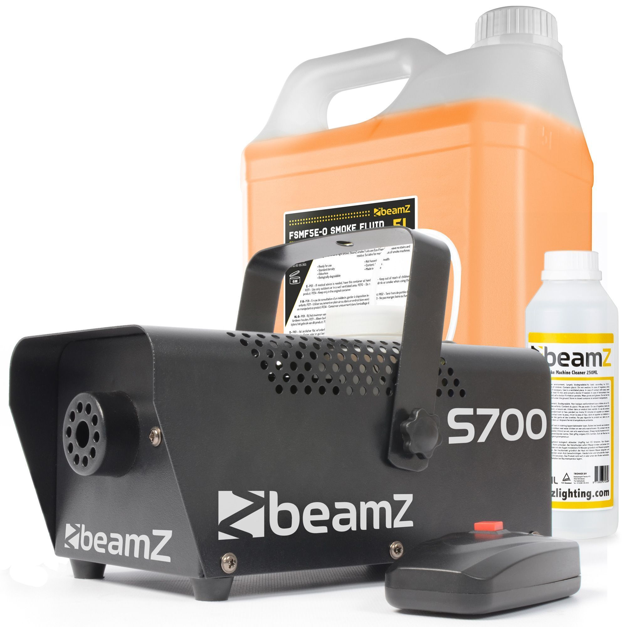 BeamZ Liquide Machine à Fumée 5L - Haute Densité, Incolore et Odeur Neutre,  Temps de Suspension Long, ne laisse aucun Résidu, Biodégradable, Non  Toxique pour la Santé et l'Environnement : : Instruments