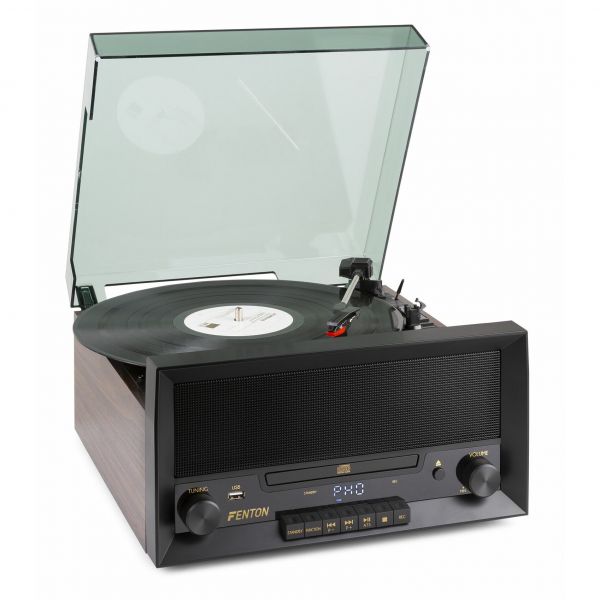 Fenton RP135W - Platine vinyle CD, platine vinyle et lecteur CD et technologie Bluetooth