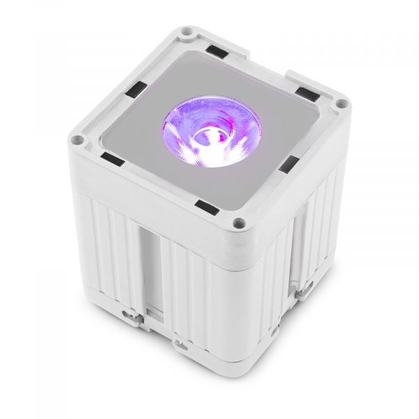 BeamZ Pro KUBE20WH - Projecteur PAR LED sur Batterie IP65 Uplight WDMX 20 Watts - Blanc