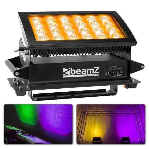 BeamZ Professional Star-Color 360 - Projecteur Wash, 24 LEDs RGBWA intégrées 15 W, Mode DMX