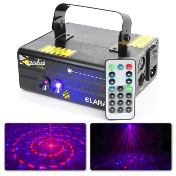 Elara Double Laser 300 mW RB Gobo DMX IRC