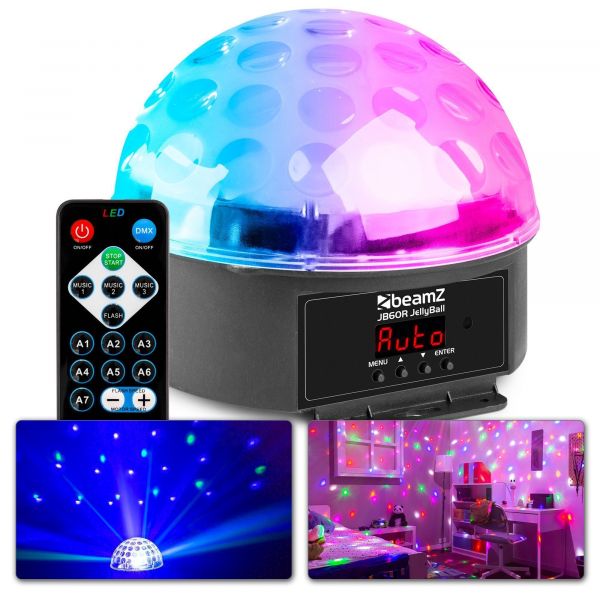 BeamZ JB60R Jelly Ball effet lumineux 6 x 1W LED