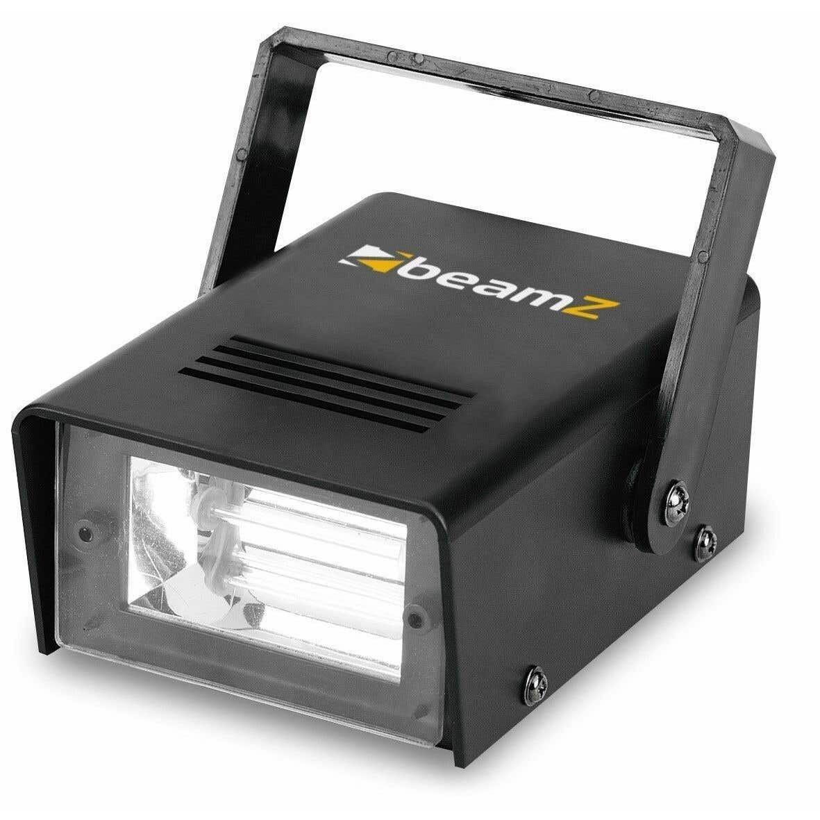BeamZ BMS20 - Mini stroboscope 20 W, vitesse réglable, programmes automatiques