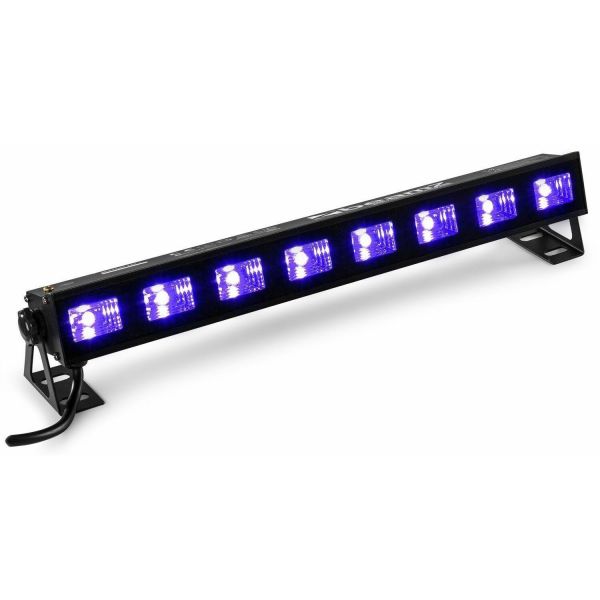 BeamZ BUVW83 - Barre LED, 8 LED UV x 3W, blanc chaud pour effet wash, puissance de 30W