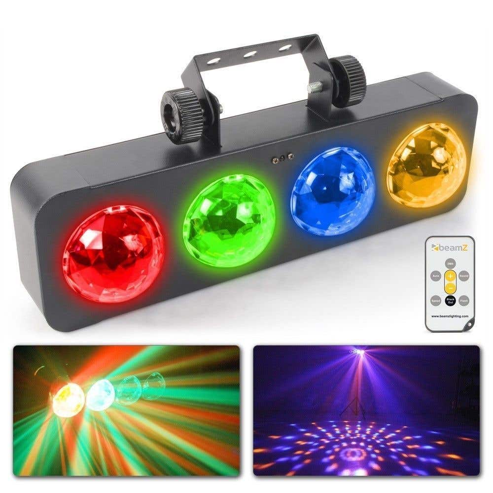 BeamZ DJ Bank BX - LEDs RGBA d'une puissance de 3W, télécommande, facilement transportable
