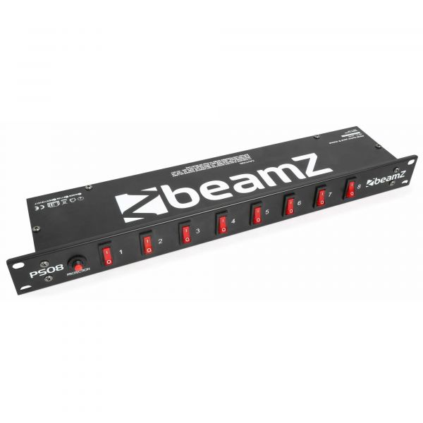 BeamZ PS08 - Dispatching 8 canaux, prise IEC, puissance totale de 3680 Watts