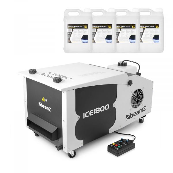 BeamZ ICE1800 Machine à Fumée avec 20 Litres de Liquide