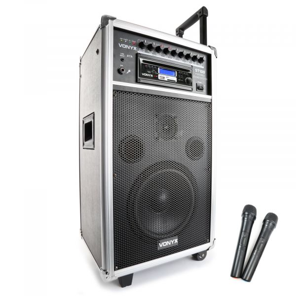 Vonyx ST100 MK2 Système Sono Portable 8 Bluetooth/CD/MP3